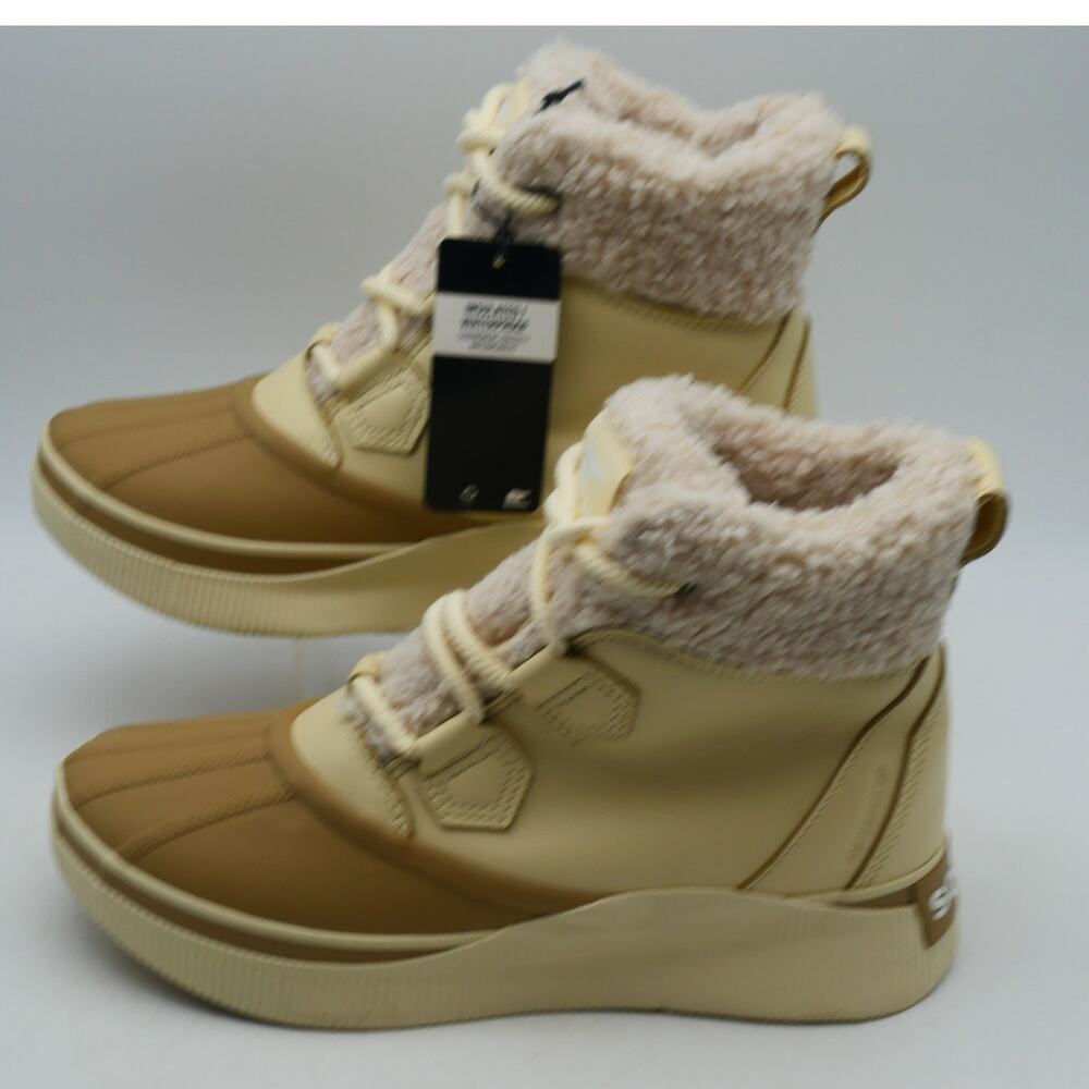 NEW Sorel Women's 9 Out n About IV Chillz Boots WP Insulated Honey White Canoe - Picture 2 of 7